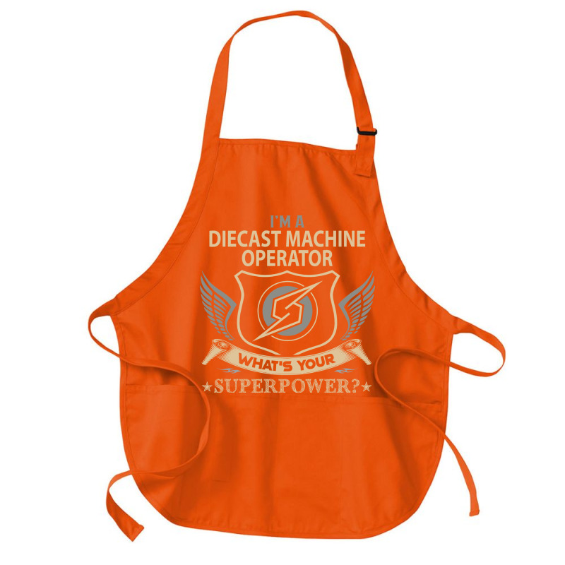 Diecast Machine Operator T  Superpower Gift Item T Medium-length Apron | Artistshot