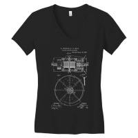 Dynamo Electric Machine Vintage Patent Hand Drawin Women's V-neck T-shirt | Artistshot