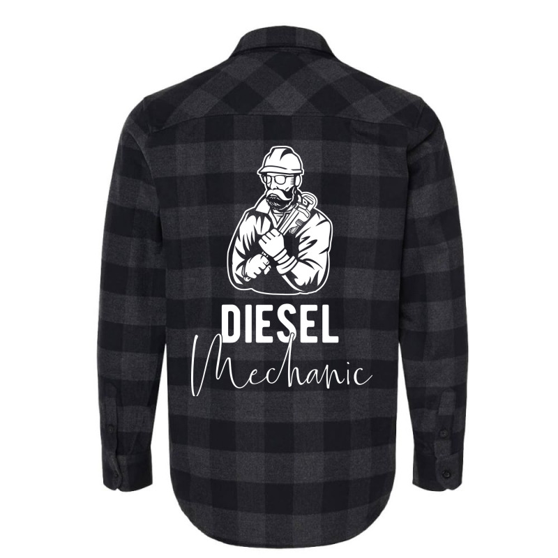 Diesel Mechanic Gift Idea Retro Flannel Shirt | Artistshot