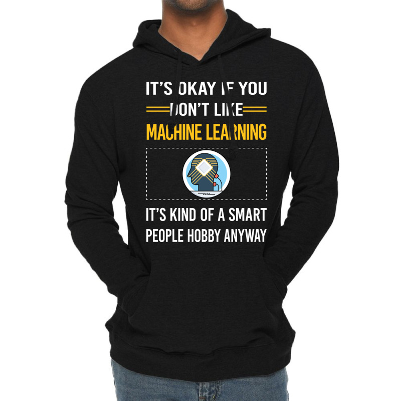 Funny Smart People Machine Learning Blue Lightweight Hoodie | Artistshot