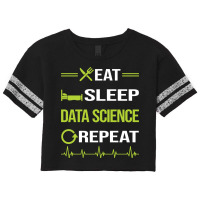 Funny Eat Sleep Repeat Data Science Vintage Scorecard Crop Tee | Artistshot