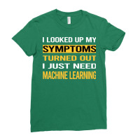 Funny My Symptoms Machine Learning Blue Ladies Fitted T-shirt | Artistshot