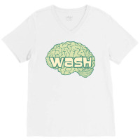 Ecological Green Emblem For Brainwashing 80s V-neck Tee | Artistshot