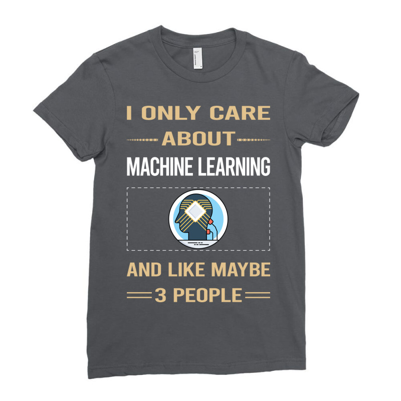 Funny 3 People Machine Learning Aesthetic Ladies Fitted T-Shirt by egisontaugis0 | Artistshot