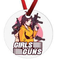 Girl With Guns Anime Humor Ornament | Artistshot