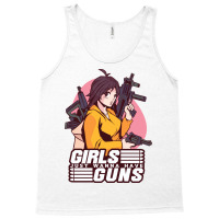 Girl With Guns Anime Humor Tank Top | Artistshot