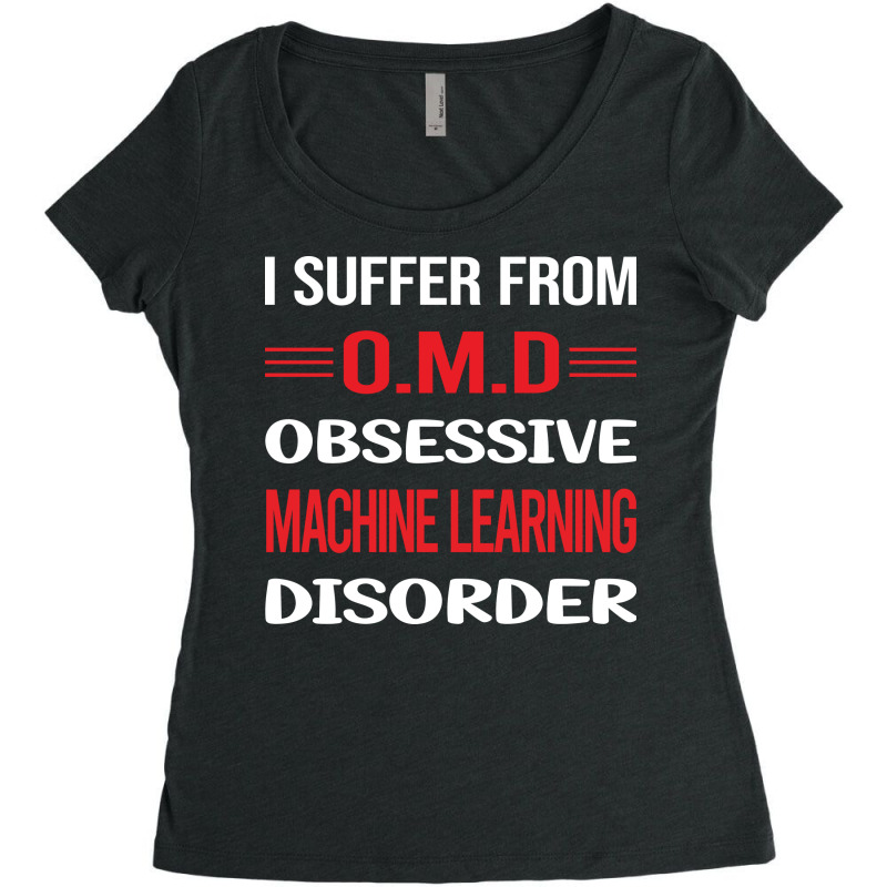 Funny Obsessive 01 Machine Learning Boy Women's Triblend Scoop T-shirt by umayahalieyap | Artistshot