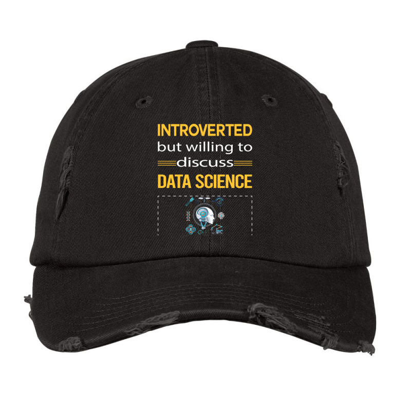 Funny Introverted Data Science Hipster Vintage Cap by aunakorries | Artistshot