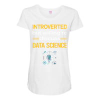 Funny Introverted Data Science Hipster Maternity Scoop Neck T-shirt | Artistshot