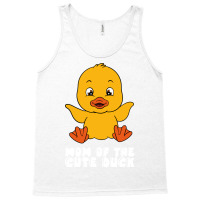 Funny Duck Graphic Red Tank Top | Artistshot