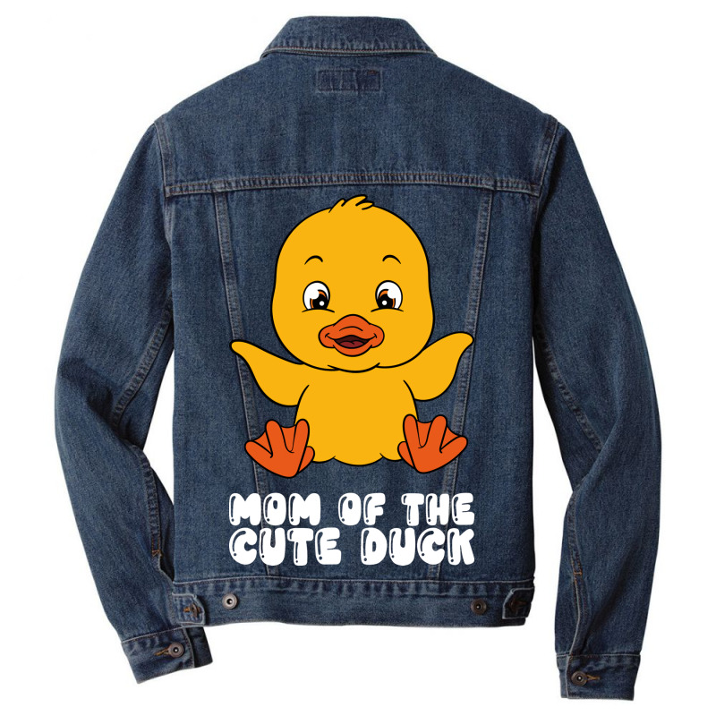 Funny Duck Graphic Red Men Denim Jacket | Artistshot