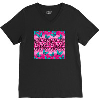 Leopard Glitter Breast Cancer Tumbler V-neck Tee | Artistshot