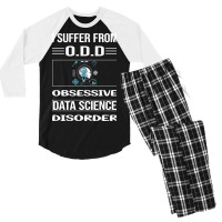 Funny Obsessive Data Science Humor Men's 3/4 Sleeve Pajama Set | Artistshot