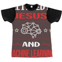 Funny Jesus Machine Learning Aesthetic Graphic T-shirt | Artistshot