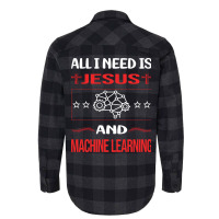 Funny Jesus Machine Learning Aesthetic Flannel Shirt | Artistshot