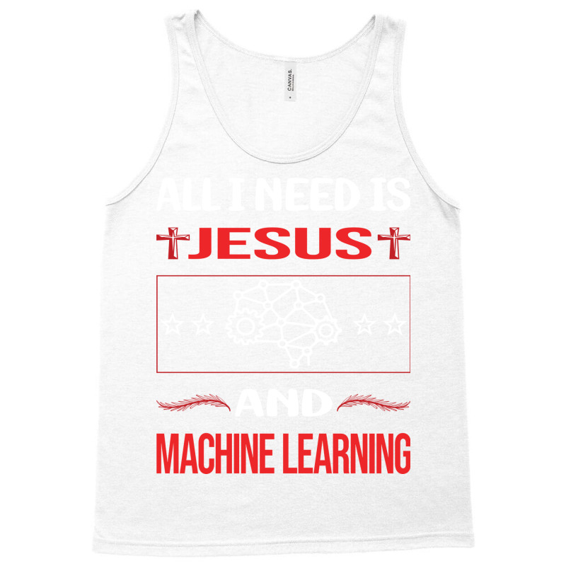 Funny Jesus Machine Learning Aesthetic Tank Top | Artistshot