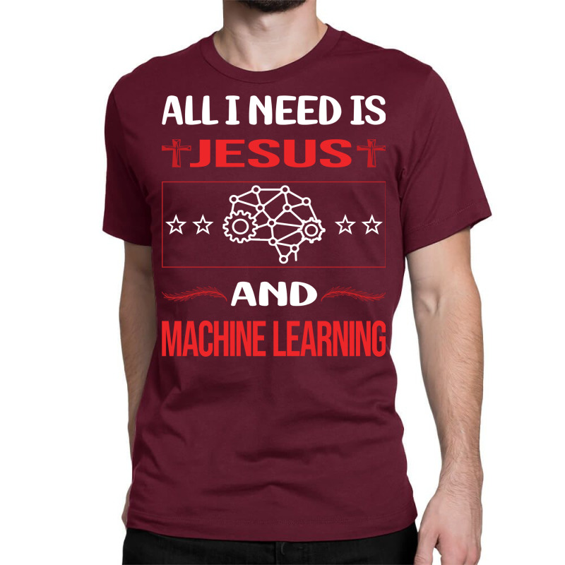 Funny Jesus Machine Learning Aesthetic Classic T-shirt | Artistshot