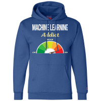 Funny Addict Machine Learning Blue Champion Hoodie | Artistshot