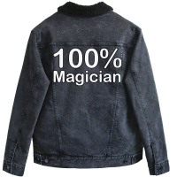 Magician Father Of The Groom Gifts For Wedding Quo Unisex Sherpa-lined Denim Jacket | Artistshot