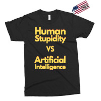 Human Stupidity Vs Artificial Intelligence Stars Exclusive T-shirt | Artistshot