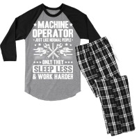 Machine Operator Cnc Machinist Cnc Operator Quote Men's 3/4 Sleeve Pajama Set | Artistshot