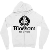 Blossom Ice Cream Blue Zipper Hoodie | Artistshot