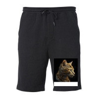 Gold Robot Cat Hippie Fleece Short | Artistshot