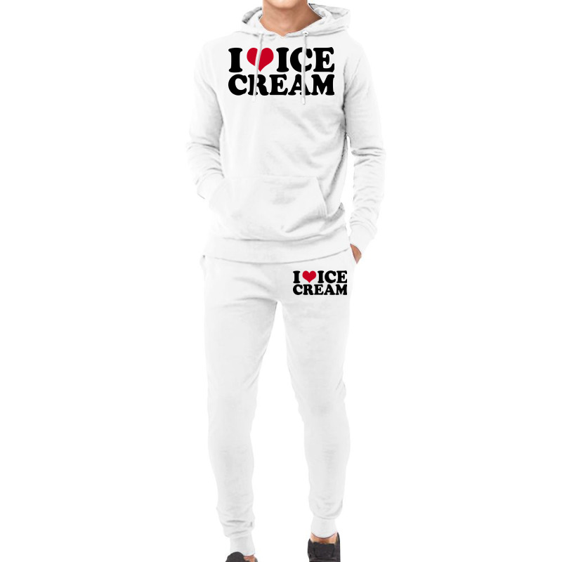 I Love Ice Cream Red Hoodie & Jogger set by doveriilskeh | Artistshot