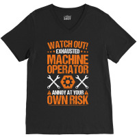 Machine Operator Cnc Machinist Cnc Operator Vintag V-neck Tee | Artistshot