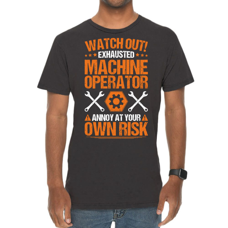 Machine Operator Cnc Machinist Cnc Operator Vintag Vintage T-shirt | Artistshot