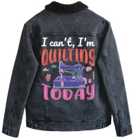 Im Quilting Today Aesthetic Unisex Sherpa-lined Denim Jacket | Artistshot