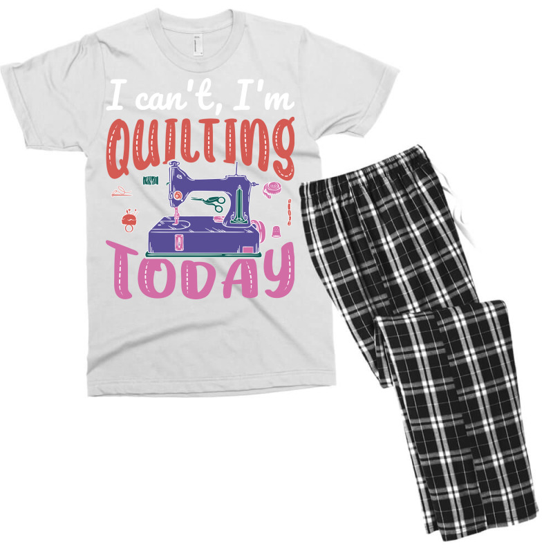 Im Quilting Today Aesthetic Men's T-shirt Pajama Set | Artistshot