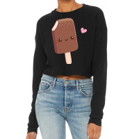 Cute Chocolate Coated Vanilla Ice Cream Nature Cropped Sweater | Artistshot