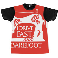 I Drive Fast And Barefoot Sewing Hipster Graphic T-shirt | Artistshot