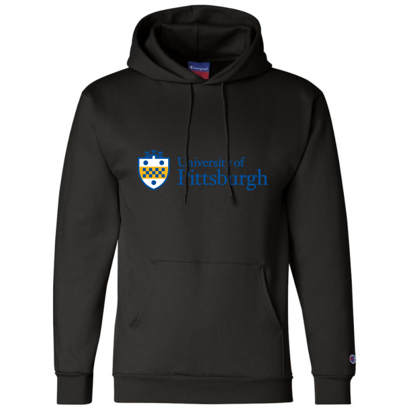 University Of Pittsburgh Wordmark New Champion Hoodie | Artistshot