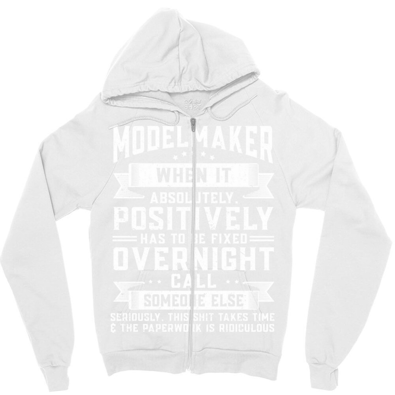 Machining Machinist Modelmaker 80s Zipper Hoodie | Artistshot