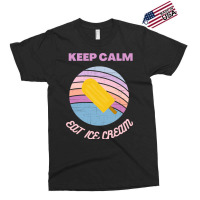 Keep Calm And Eat Ice Cream Blue Nature Exclusive T-shirt | Artistshot