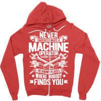 Machine Operator Machinist 80s Zipper Hoodie | Artistshot