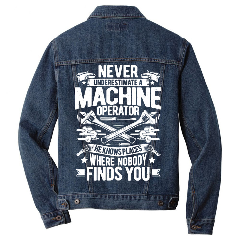 Machine Operator Machinist 80s Men Denim Jacket | Artistshot