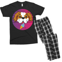 Dog Licks Ice Cream Tumblr Men's T-shirt Pajama Set | Artistshot