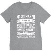 Machining Machinist Modelmaker Nostalgia V-neck Tee | Artistshot