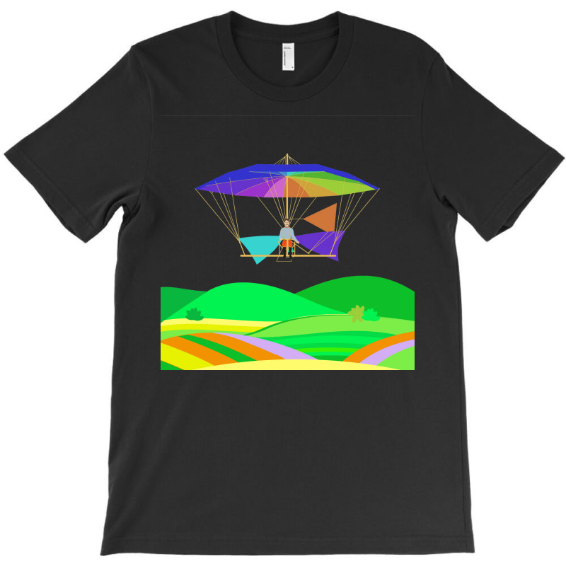 Letur Flying His Parachuteglider Machine 1854 Gift T-shirt | Artistshot