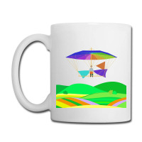 Letur Flying His Parachuteglider Machine 1854 Hips Coffee Mug | Artistshot