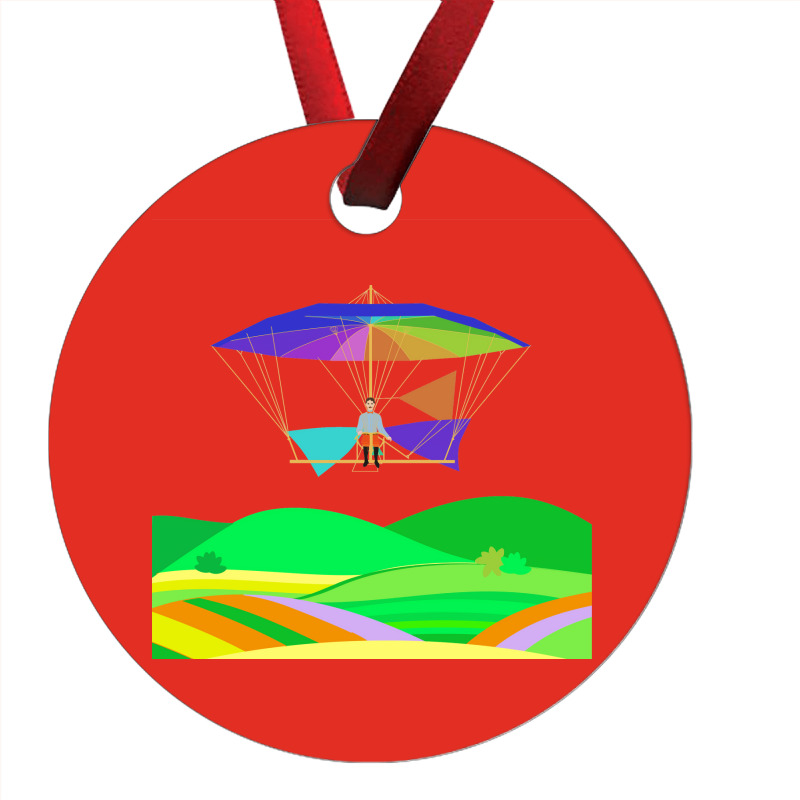 Letur Flying His Parachuteglider Machine 1854 Hips Ornament | Artistshot