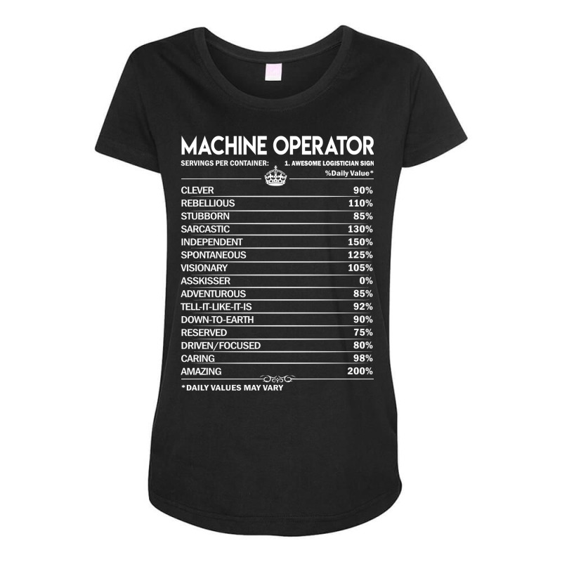 Machine Operator T  Daily Factors 2 Gift Item Tee Maternity Scoop Neck T-shirt by zuldogmallm | Artistshot