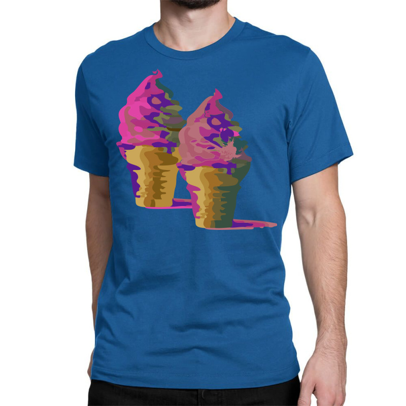 Multi Colored Ice Cream Hipster Classic T-shirt by doveriilskeh | Artistshot