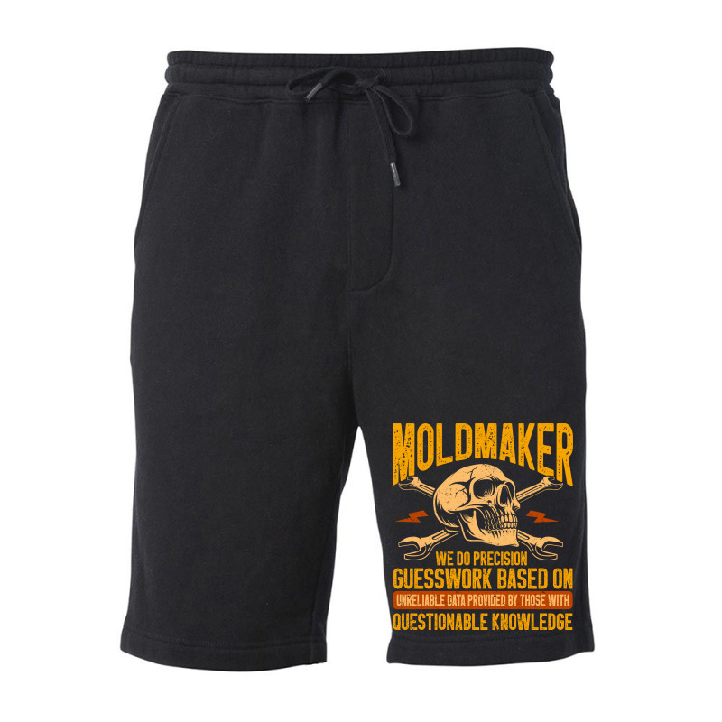 Machining Machinist Precision Guesswork Moldmaker Fleece Short | Artistshot