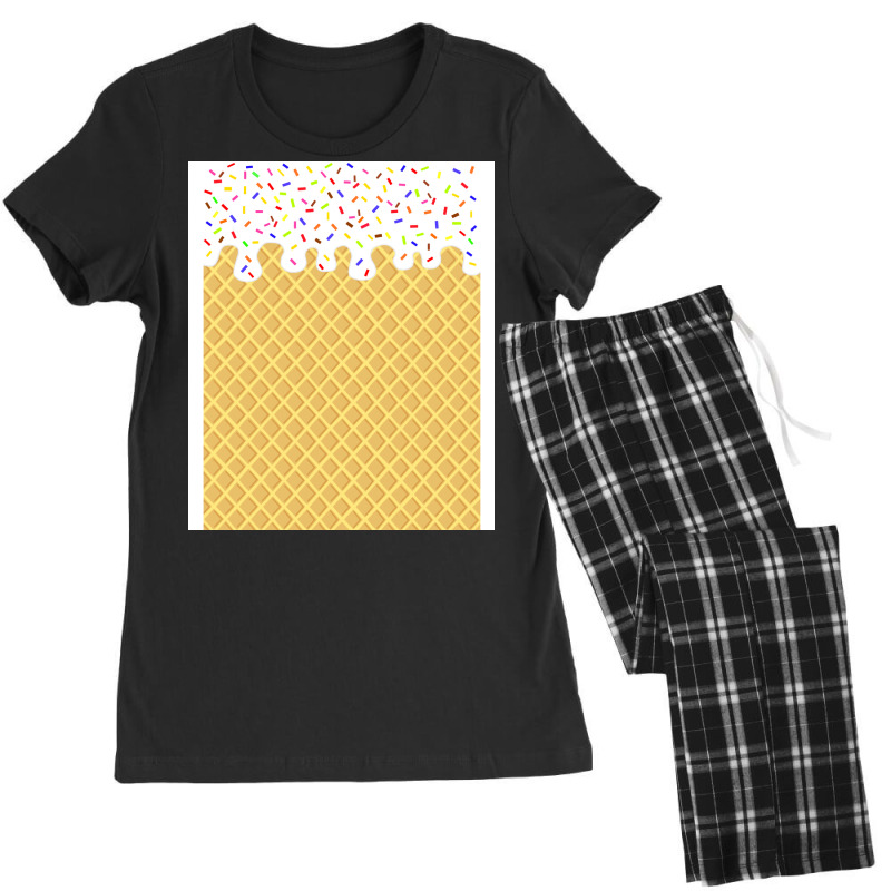 Vanilla Waffle Cone Quote Women's Pajamas Set by staffpahanee | Artistshot