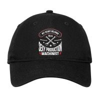 Machining Wife Girlfriend Production Machinist Tra Adjustable Cap | Artistshot