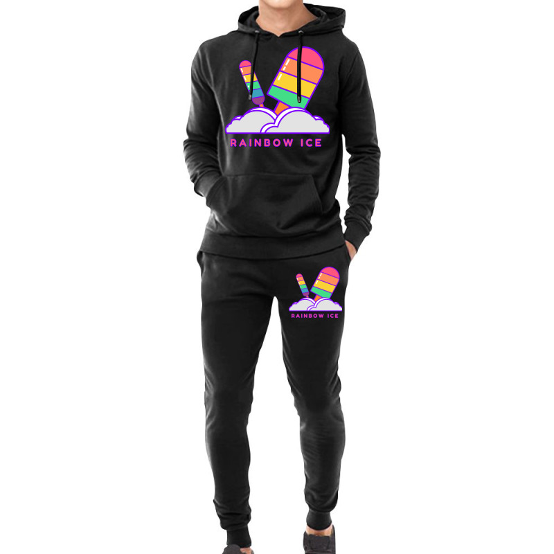 Two Rainbow Ice Creams Kids Gift Nature Hoodie & Jogger set by doveriilskeh | Artistshot